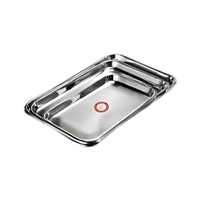 ถาดสี่เหลี่ยมตื้นแตนเลส ยี่ห้อ SPHINX TPM-0760